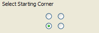 8. Select Start Corner