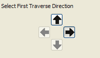 9. Select First Traverse Direction